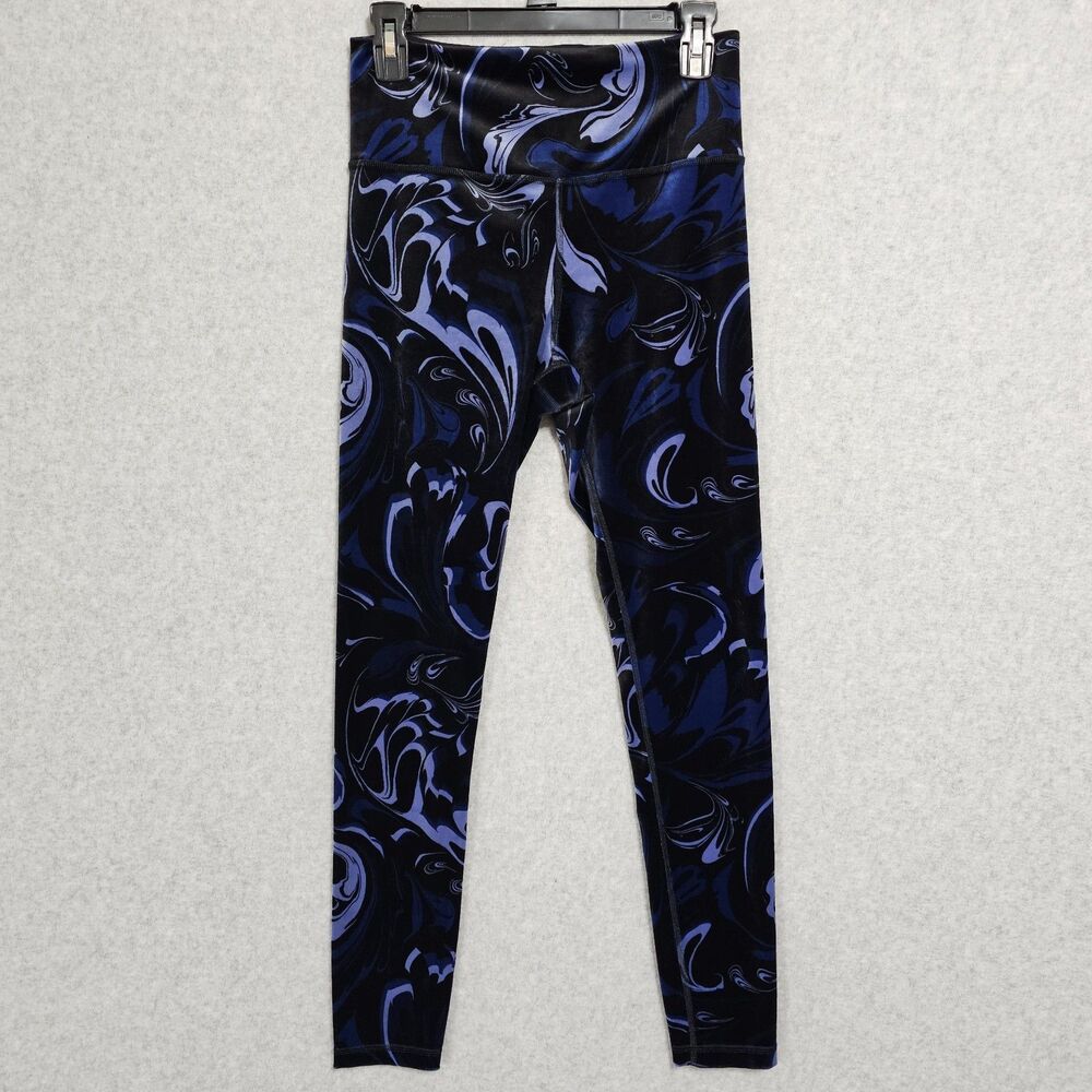 Athleta Elation Velvet Tight Leggings Womens Blue Size S